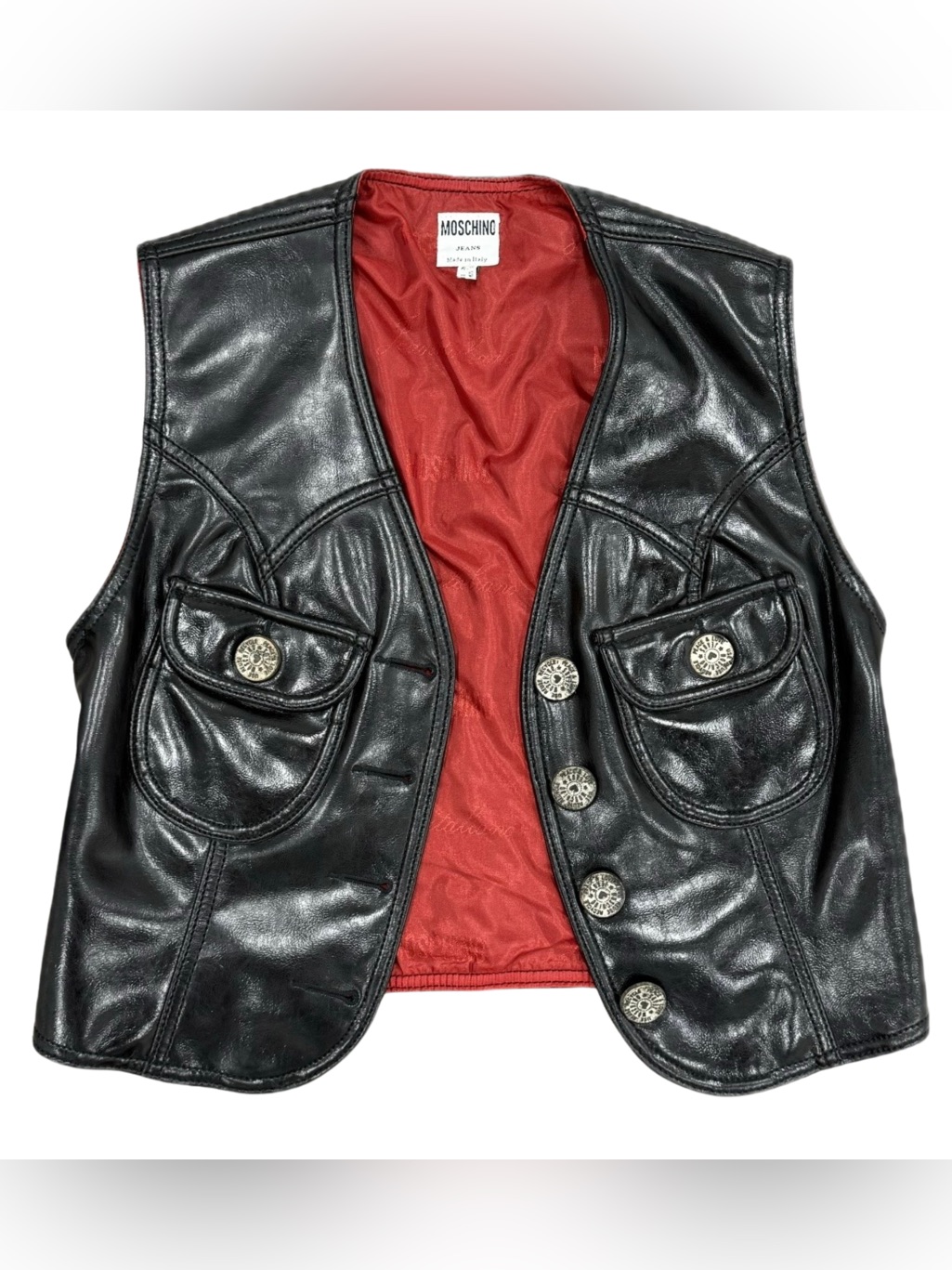 Vintage Moschino Jeans Vest Made In Italy